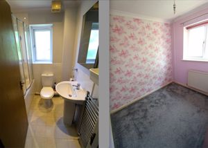 Bathroom and Bedroom- click for photo gallery